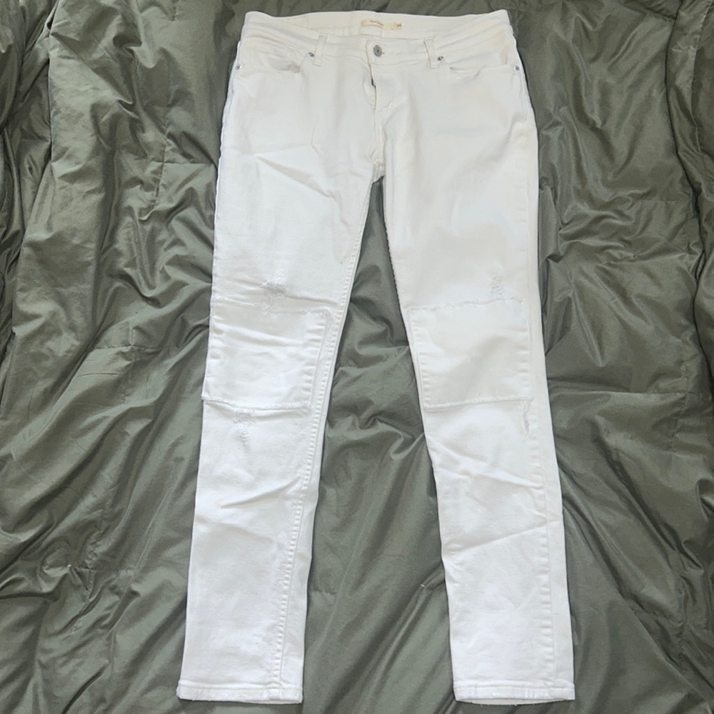 Levi White Denim 👻